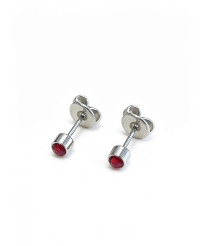 Pair gem earrings - gem, studs
