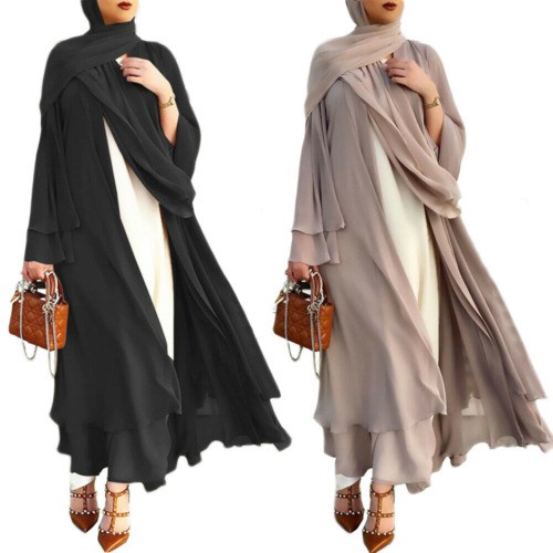 Muslim open abaya women maxi - open,
