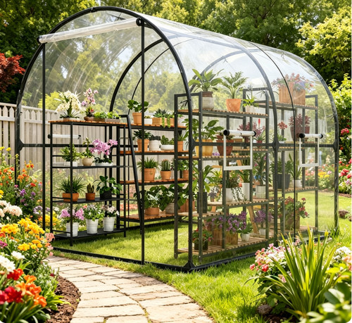 Walk tunnel greenhouse - walk-in,