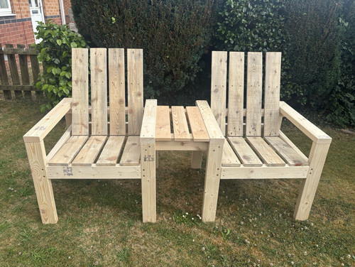 Wood outdoor garden chairs - garden,