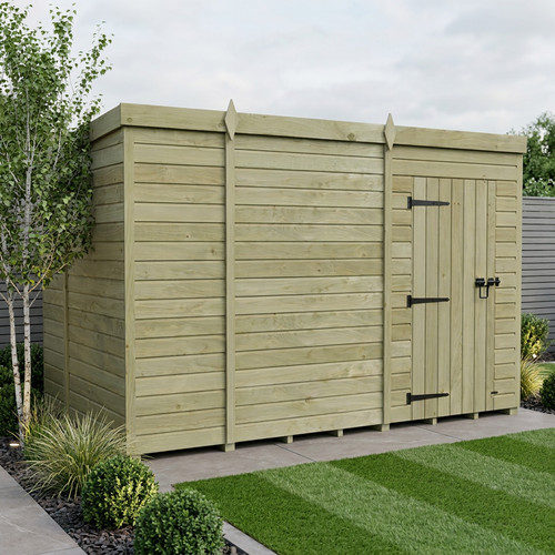 Pent shed single - 6, door