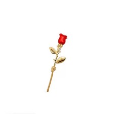 Red rose flower brooch alloy fashionable chest flower suit dress brooch