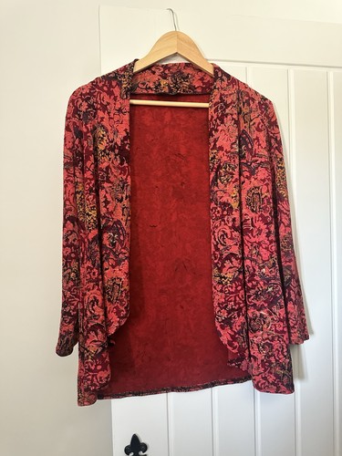 Saloos red floral velvet - saloos,