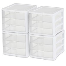 Sterilite 3 Clear Drawer
