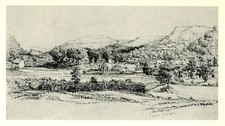 1972 Print: ABERDARE FROM