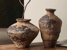 Pair of Large Vintage Rustic
