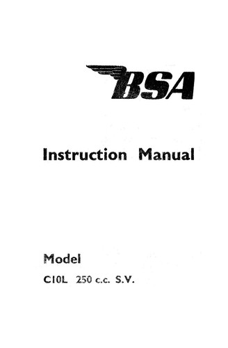 1955 bsa c10l - bsa,