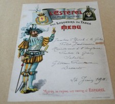 Menu DU 24 June 1911