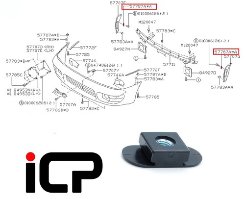 Genuine front bumper bracket - genuine,