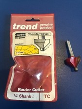 Trend 10H/1 Chamfer Bevel 45 degree 1/4” inch Shank Routing Router