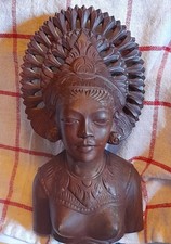 Vintage Wood Carved Female
