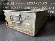 Industrial Galvanised Tote Bin Metal Storage Box Or Planter Free Delivery