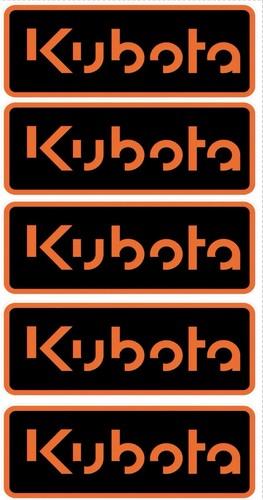Kubota lawn mower decal - kubota,