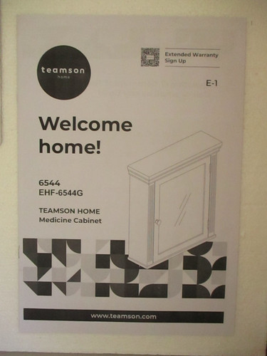 Teamson home white mirrored - white,