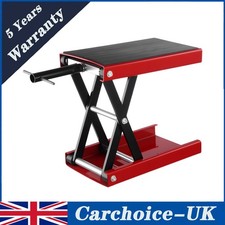 Motorcycle Lift Stand Paddock 500KG UK Bench Workshop GEARZAAR 1100lbs Motorbike