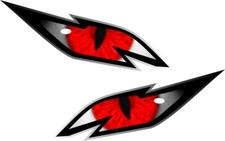 Pair Evil Dragon Eyes Eye RED