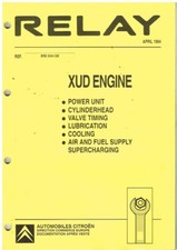 CITROEN RELAY XUD 1.9L DIESEL ENGINE ORIGINAL 1994  FACTORY WORKSHOP MANUAL