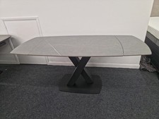 Furniture Village Murcia Extendable Ceramic Industrial Dining Table