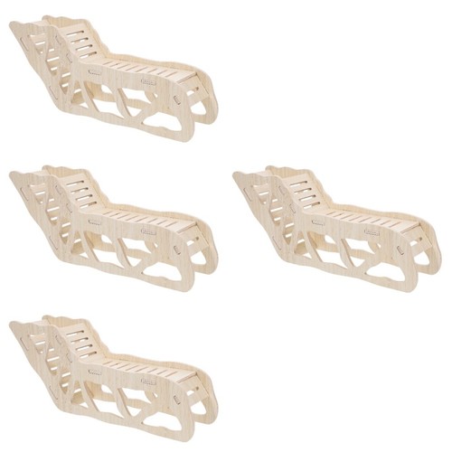 4pcs durable wooden hamster - 4pcs,