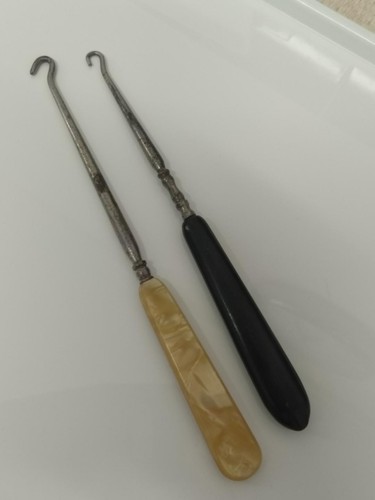 Antique button hooks - 2,