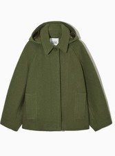 Boiled Wool Hooded COS Coat