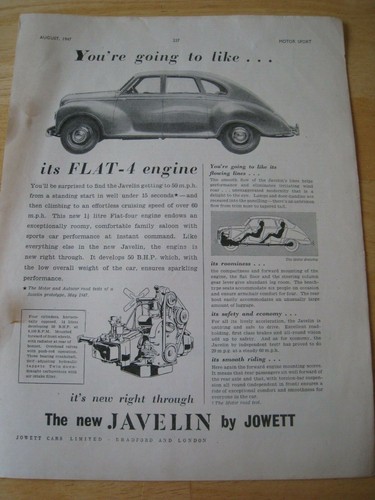 Javelin jowett flat - jowett, 4
