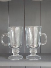 2x Irish Coffee Latte Glasses Made In Portugal 6"