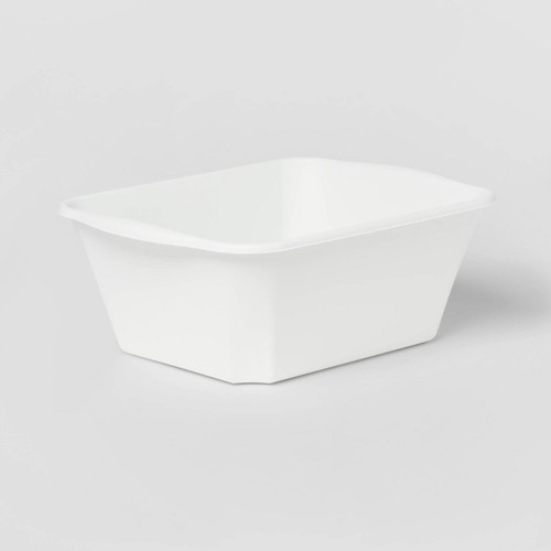 12qt dishpan white plastic - :,