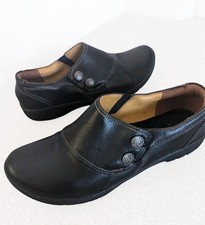 Clarks Ladies black leather