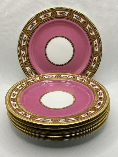 Cake plates set pink and - plates,