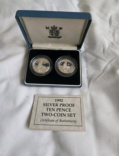 1992 solid silver proof ten - 1992,