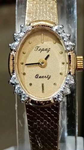 Topaz diamond bezel vintage - topaz,