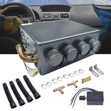 Universal Auto Car Underdash Compact Heater Kit 12x Copper Tube+Speed Switch 12V