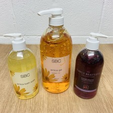 SBC Arnica Gel 1000ml, Arnica Bath Soak 500ml & Super Fruits Skincare Gel 500ml