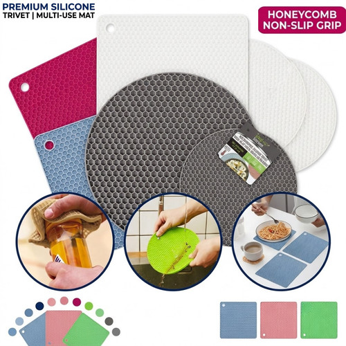 Table placemats silicone round - silicone,