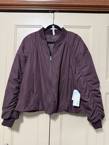Zella burgundy bomber - by,