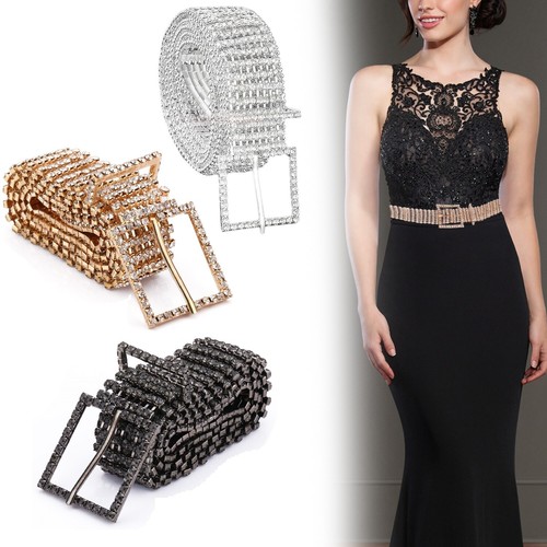 Crystal diamante waist - crystal,