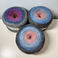 Lammy Yarns FlashyColors Acrylic Polyamide Mohair 3x 200g Balls Crochet Knitting