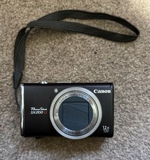 Canon PowerShot SX200 IS 12x 12.1MP Compact Digital Camera Black - Tested