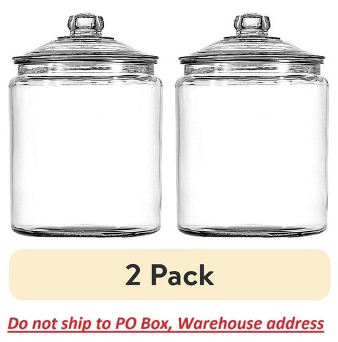 Gallon clear glass large jar - 2-gallon,