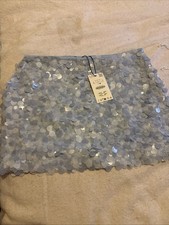 Zara Blue Sequin Skirt
