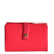 RADLEY Purse Red Leather Medium Coin Card Wallet With Dust Bag - Larkswood 2.0