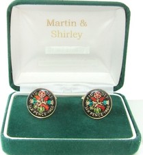 1966 Sixpence cufflinks from