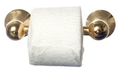 Toilet roll holder dolls house - dolls,