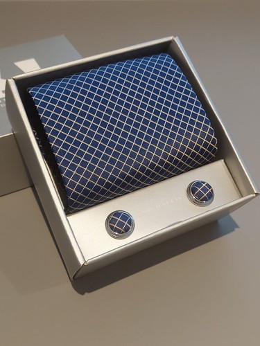 Silk tie cufflink set new - set,,