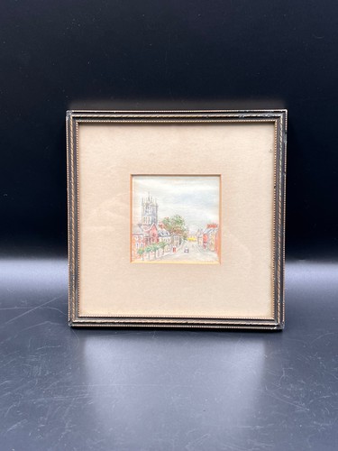 Vintage framed watercolour - framed,