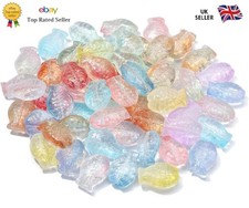 100pcs Mixed Glass Fish Beads