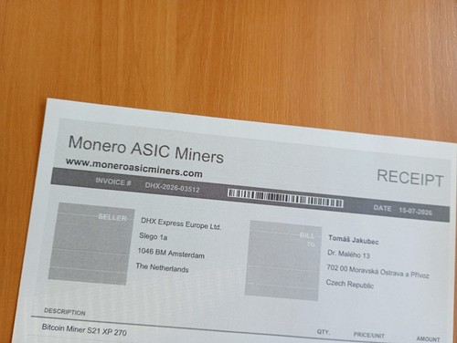 Bitmain antminer s21 270th - xp,