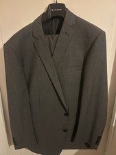 Blazer Men's Tailored Suit 2-Piece Dark Grey, 42"  -  44" Chest, 42" Waist