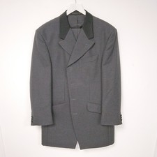 Magee Men's Prince Edward Charcoal Grey 2 Piece 100% Wool Suit - 42 S